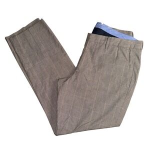 Bonobos Chinos 33x30 Houndstooth Plaid Cotton Dress Pants Mens